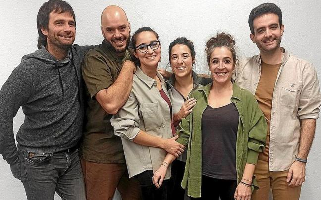 El equipo de ‘Improaging’: Sergio Salinas, Carlos Rodríguez, Irene Criado, Sandra Aguerri, Teresa Sarriguren y Pablo Cañete.