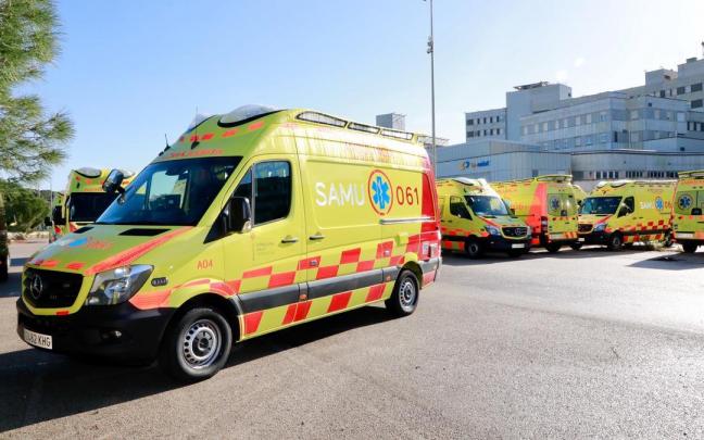 Ambulancias del SAMU 061 en Mallorca.