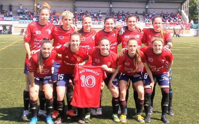 Dani Zugasti, en el recuerdo de las jugadoras de Osasuna Femenino Dani Zugasti, en el recuerdo de las jugadoras de Osasuna Femenino
