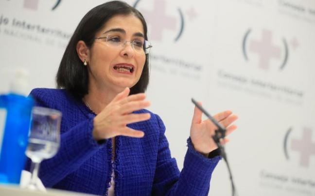 Carolina Darias, durante la rueda de prensa.