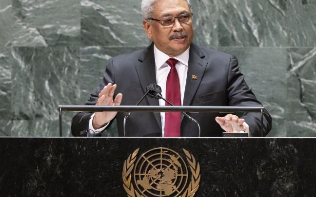 El presidente de Sri Lanka, Gotabaya Rajapaksa.