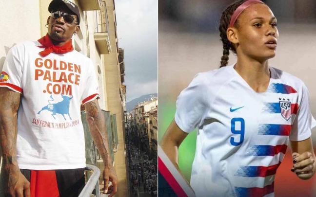 Dennis y Trinity Rodman.