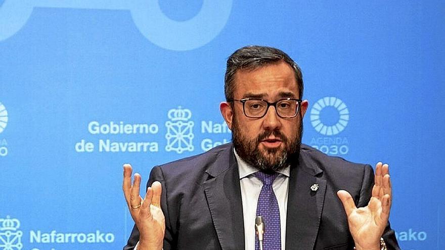 El consejero Javier Remírez, ayer en rueda de prensa.