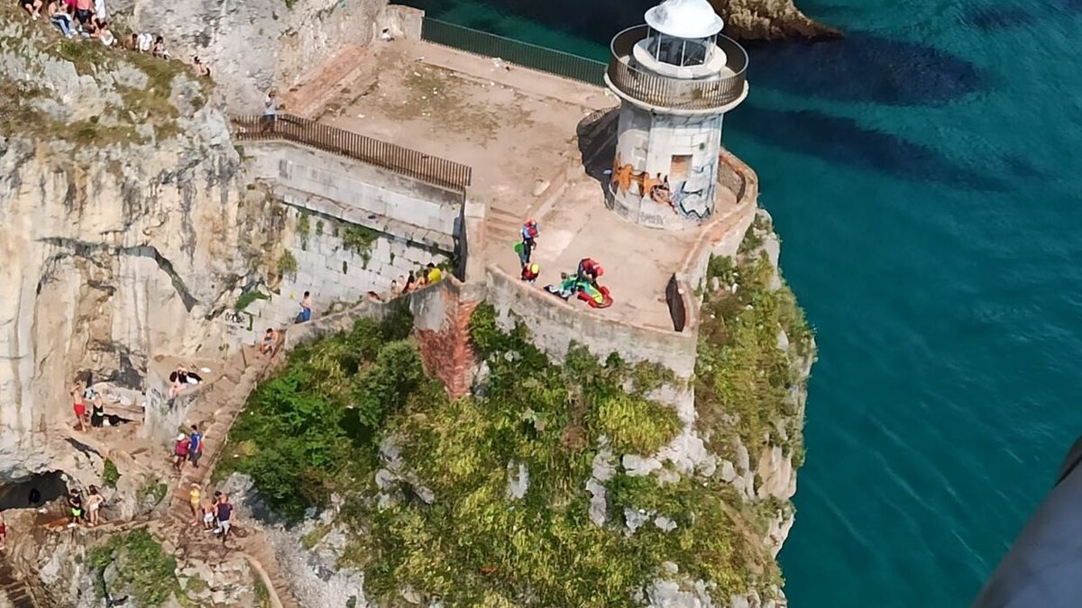 La zona del Faro del Caballo, en Santoña.