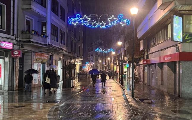 Beasain iluminado en Navidad