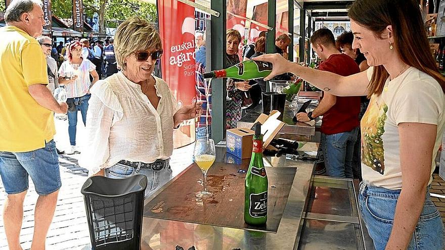 Celebración de la feria de Euskal Sagardoa celebrada en Bilbao el pasado octubre. | FOTO: OSKAR GONZÁLEZ