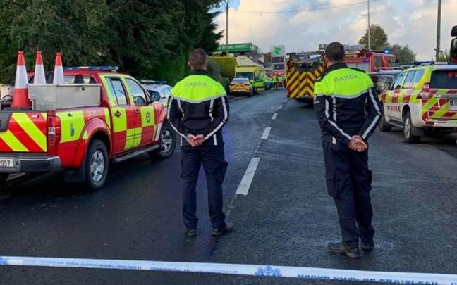 Explosión en una gasolinera de Irlanda. Explosión en una gasolinera de Irlanda.