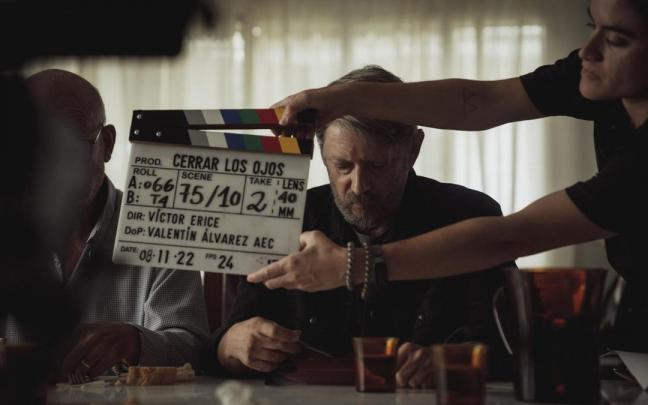 Víctor Erice rueda su cuarto largometraje, 'Cerrar los ojos'.