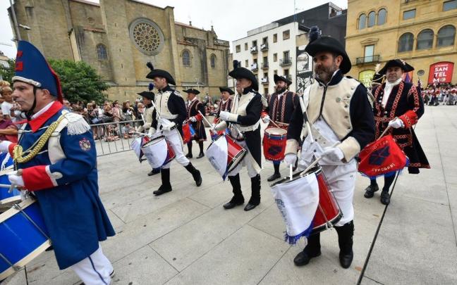 Salida del desfile del 31 de Agosto en Donostia Salida del desfile del 31 de Agosto en Donostia