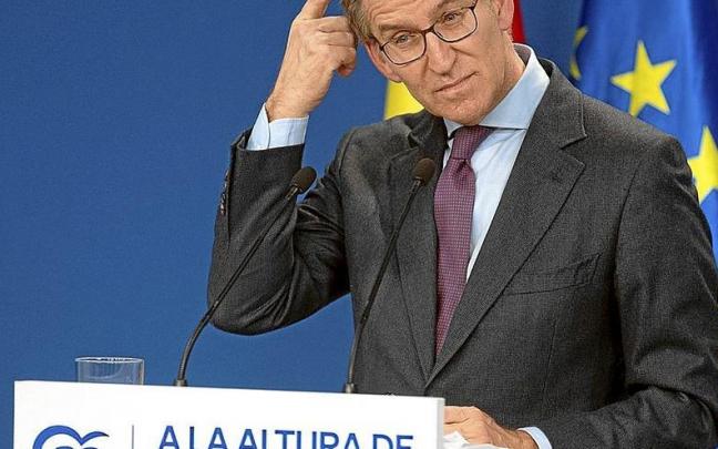 Alberto N&uacute;&ntilde;ez Feij&oacute;o, en su pasada comparecencia para hacer balance del a&ntilde;o 2022. | FOTO: EUROPA PRESS