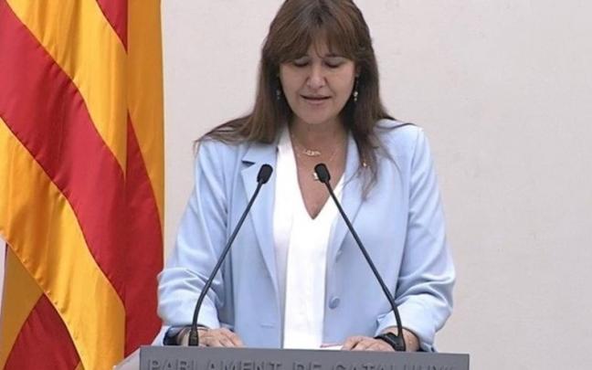 La presidenta del Parlament, Laura Borràs. La presidenta del Parlament, Laura Borràs.