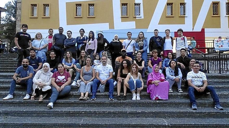 Participantes en el programa en la inauguración del curso. | FOTO: A.D.