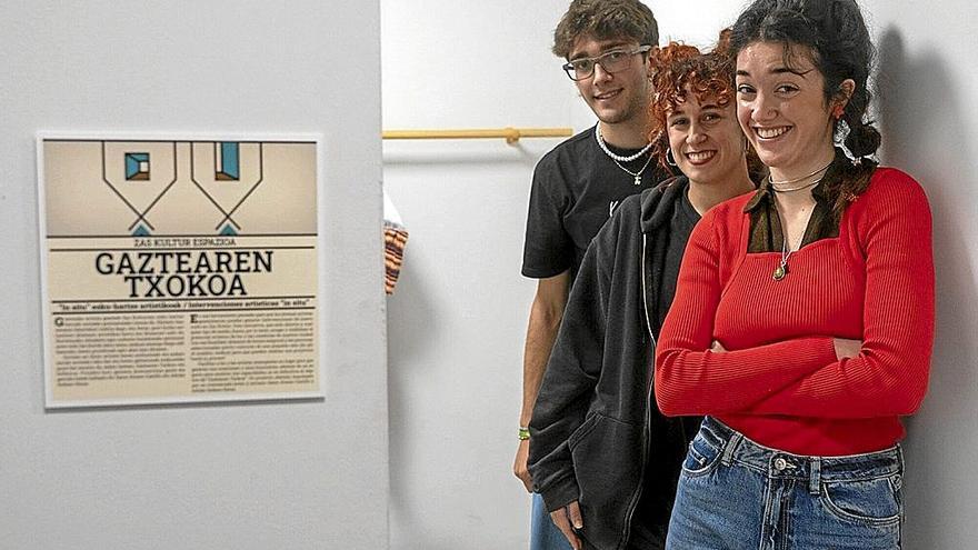 Unai Alonso, Nefer Olaizola y Celia Sáez. | FOTO: ALEX LARRETXI