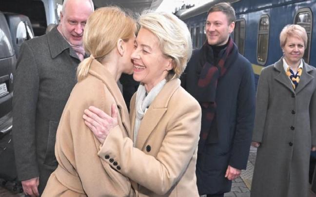 Von der Leyen viaja hasta Kiev por cuarta vez desde el inicio de la invasión rusa.