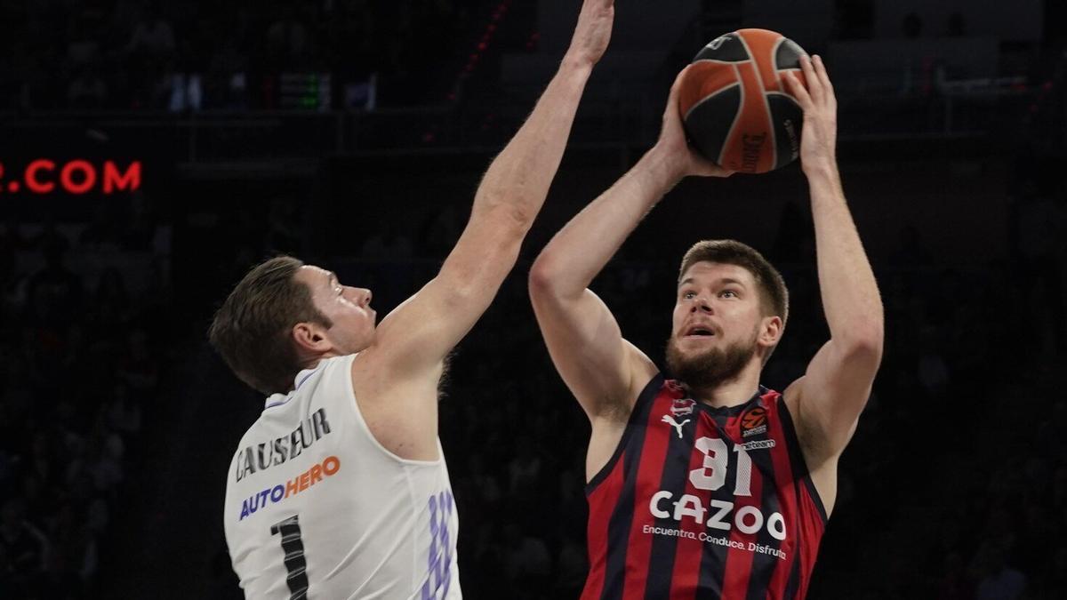 Giedraitis, muy destacado el jueves en la victoria ante el Real Madrid, lanza ante Causeur.