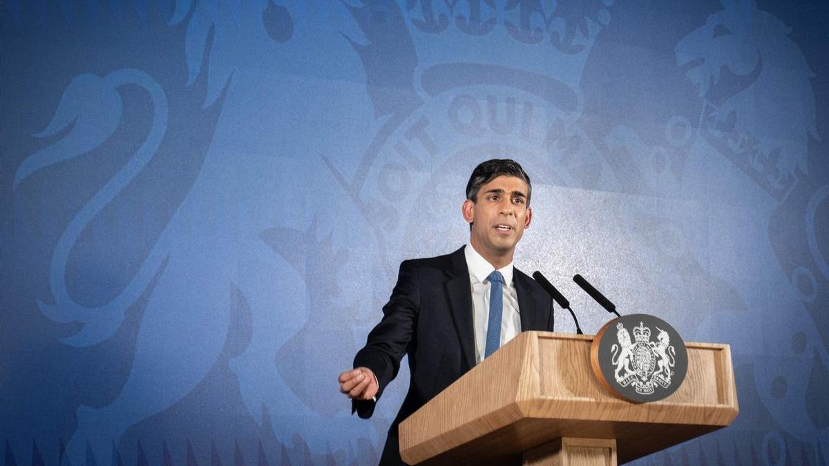 El primer ministro británico, Rishi Sunak.