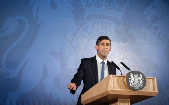 El primer ministro británico, Rishi Sunak.