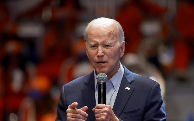 Joe Biden durante un discurso de campaña en Florida. Joe Biden durante un discurso de campaña en Florida.