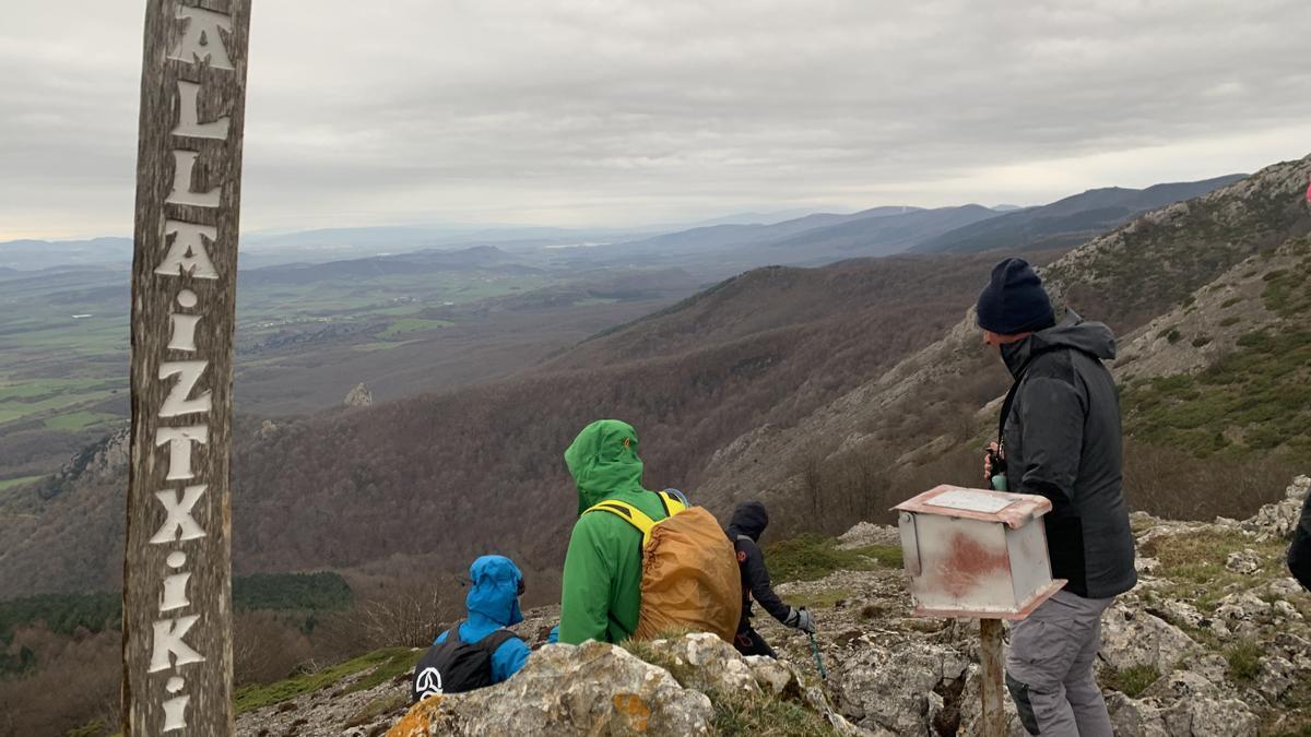 Detalle de la ruta hasta Allaiztxiki.
