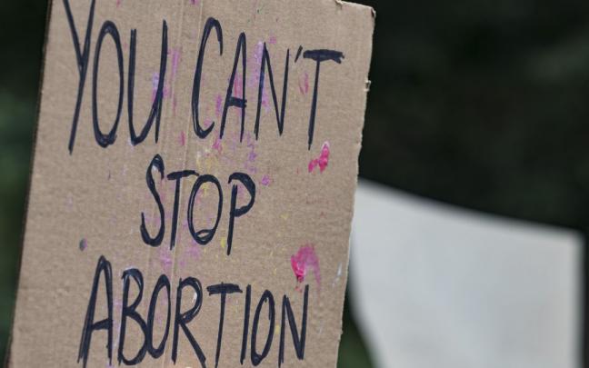 Manifestaciones en contra de la ilegalización del aborto.