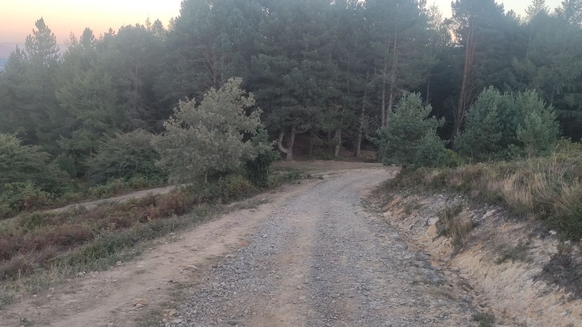 Cruce con camino a las canteras