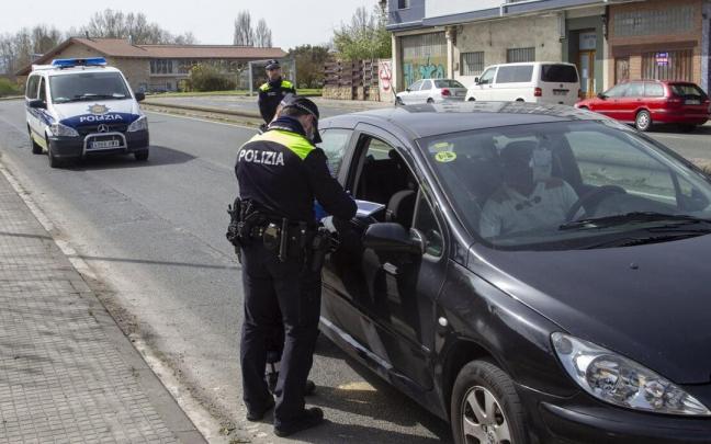Control de la Policía Local de Vitoria.
