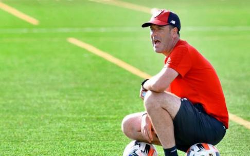 Imanol de la Sota, en un entrenamiento en Lezama Imanol de la Sota, en un entrenamiento en Lezama
