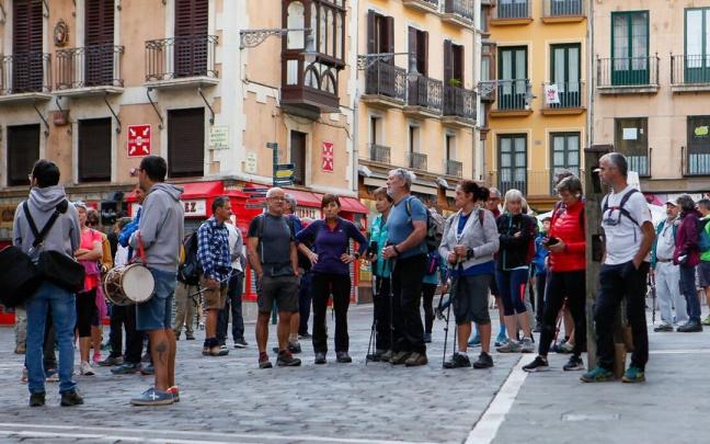 Participantes de la 27ª edición de la Marcha a San Cristóbal
