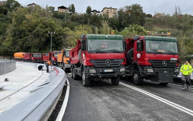 Prueba de carga en Astiñene esta martes.