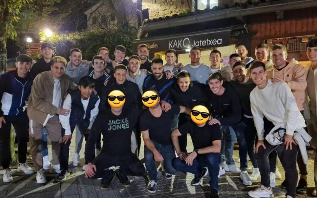 La plantilla de la Real Sociedad, en Astigarraga