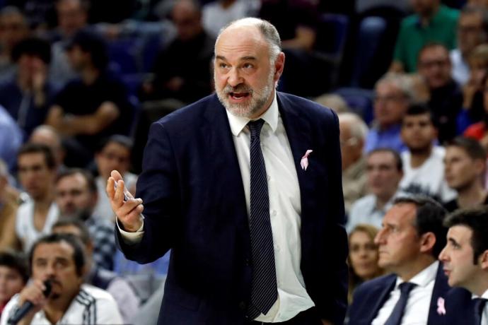 Pablo Laso, durante un partido