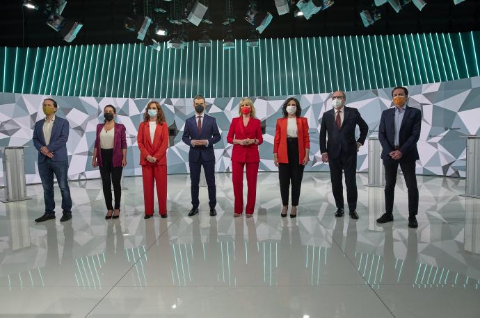Candidatos a la presidencia de Madrid antes del debate