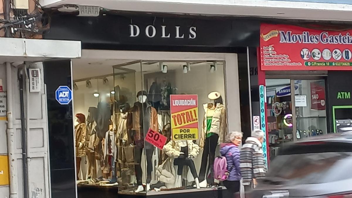 Un comercio de Vitoria ha anunciado que cesará en breve su actividad.