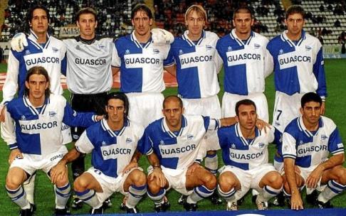 28 de noviembre de 2001. El Molinón. Sporting de Gijón 2-0 Deportivo Alavés. De pie (izda. a dcha.): Astudillo, Martín Herrera, Téllez, Witschge, Vucko y Geli. Agachados (izda. a dcha.): Iván Alonso, Llorens, Karmona, Pablo Gómez y Turiel. 28 de noviembre de 2001. El Molinón. Sporting de Gijón 2-0 Deportivo Alavés. De pie (izda. a dcha.): Astudillo, Martín Herrera, Téllez, Witschge, Vucko y Geli. Agachados (izda. a dcha.): Iván Alonso, Llorens, Karmona, Pablo Gómez y Turiel.