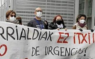 Protesta en las nuevas Urgencias.