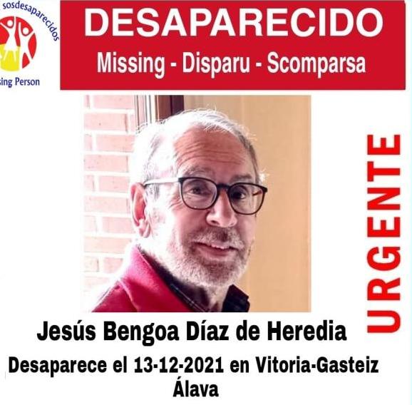 Cartel que alerta de la desaparición.