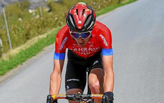 Pello Bilbao, en el Tour de los Alpes. Foto: Team Bahrain Victorious