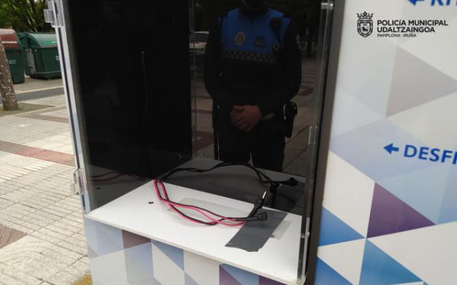 Imagen del desfibrilador dañado