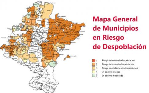 Mapa de la despoblación en Navarra. Mapa de la despoblación en Navarra.