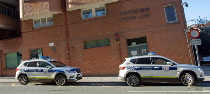 La Policía Local de Santurtzi logró detener a los cuatro jóvenes que robaron en el camión.