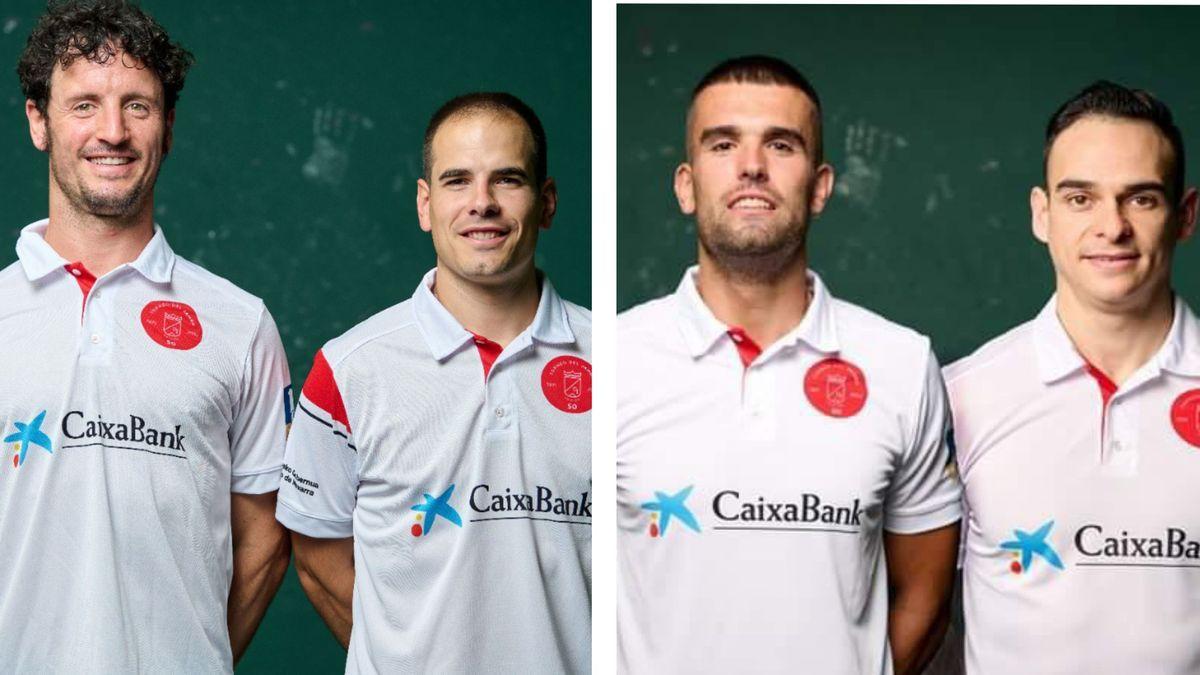 De i. a d.: Lascoiti, Ans&oacute;, Berrogui y Villegas.