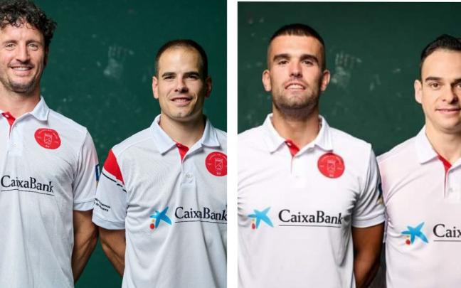De i. a d.: Lascoiti, Ans&oacute;, Berrogui y Villegas.