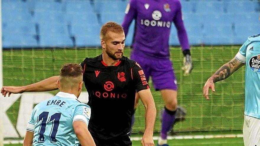 Aranbarri, el dia de su debut con el primer equipo