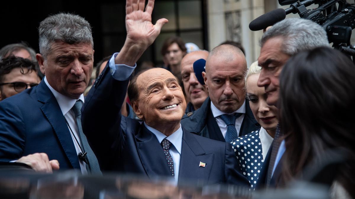Silvio Berlusconi, ex primer ministro italiano y líder del partido populista de centro derecha Forza Italia.