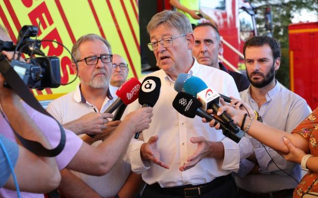 Ximo Puig, 'president' de la Generalitat, en el puesto de mando avanzado del incendio forestal de Bejís (Castellón). Ximo Puig, 'president' de la Generalitat, en el puesto de mando avanzado del incendio forestal de Bejís (Castellón).
