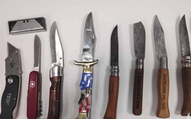 Imagen de los objetos incautados