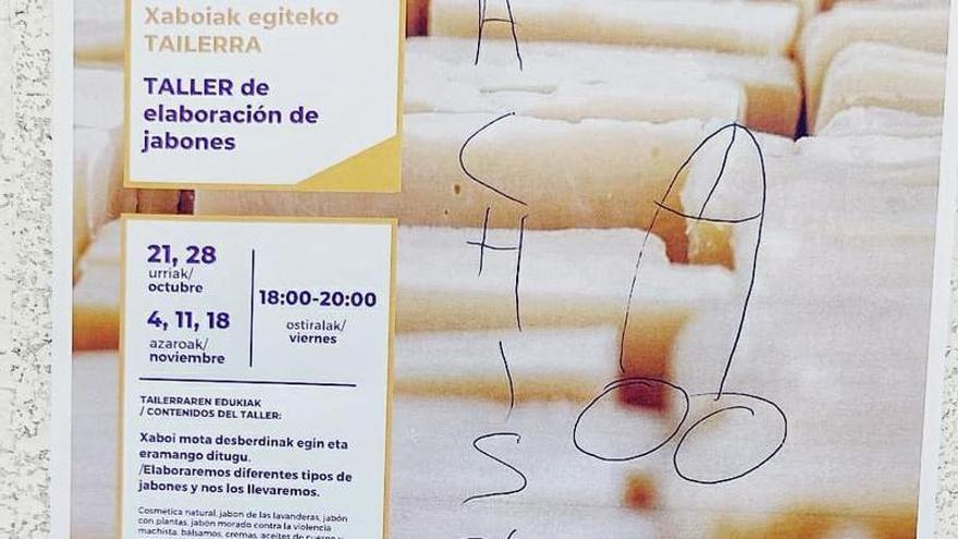 Imagen compartida por Laia Eskola de uno de los carteles