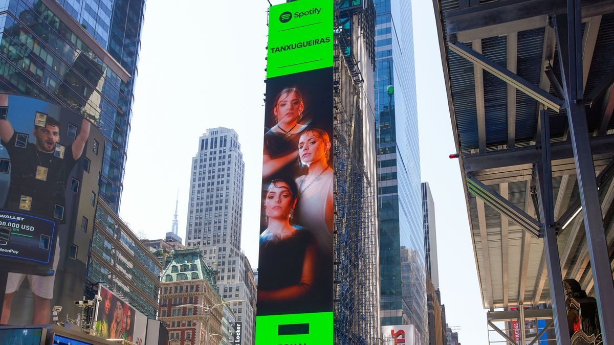 Su presencia se ha hecho internacional como demuestra el cartel en Nueva York.