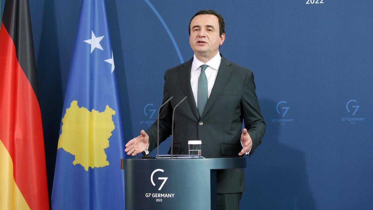 El primer ministro de Kosovo, Albin Kurti.