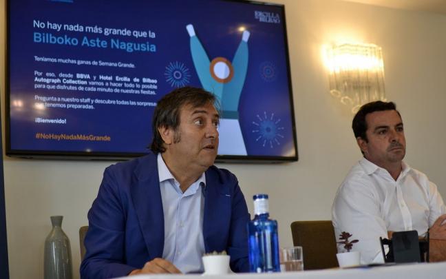 Rueda de prensa del Hotel Ercilla para presentar las actividades de Aste Nagusia Rueda de prensa del Hotel Ercilla para presentar las actividades de Aste Nagusia